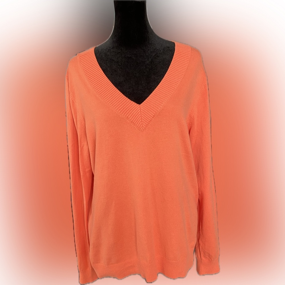 Lands’ End Pullover V-Neck Sweater - Size Large
